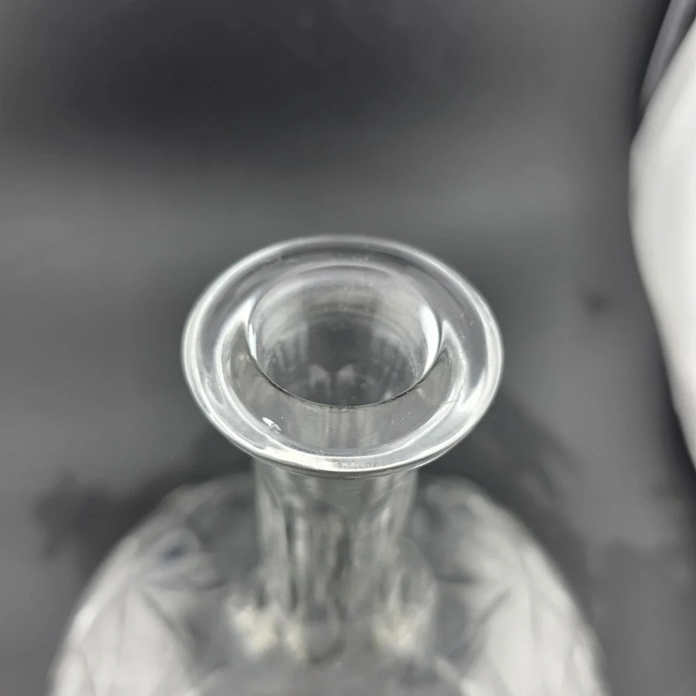 Illusions Samobor 24% Lead Crystal Ships Decanter‎ w/ Stopper Yugoslavia Handcut